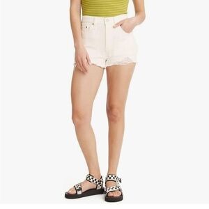 Levi's Women's 501 Original Shorts Whiteboard white Denim Shorts- sz 33
